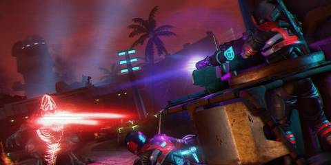 2 Soldiers Firing At A Blood Dragon in Far Cry 3