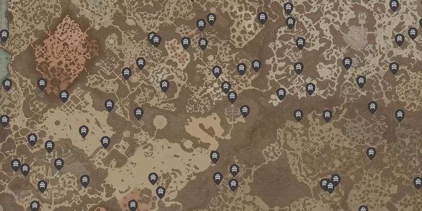 Diablo 4 Map of Dungeons 