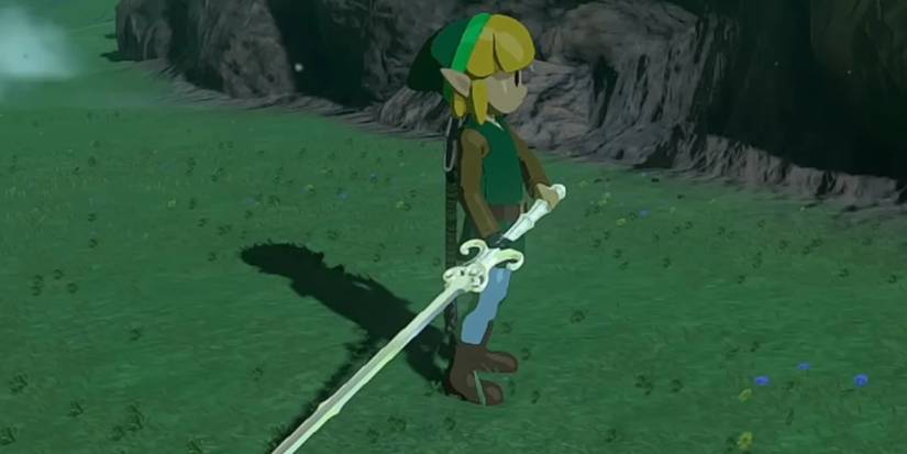 Link holding the Dusk Claymore