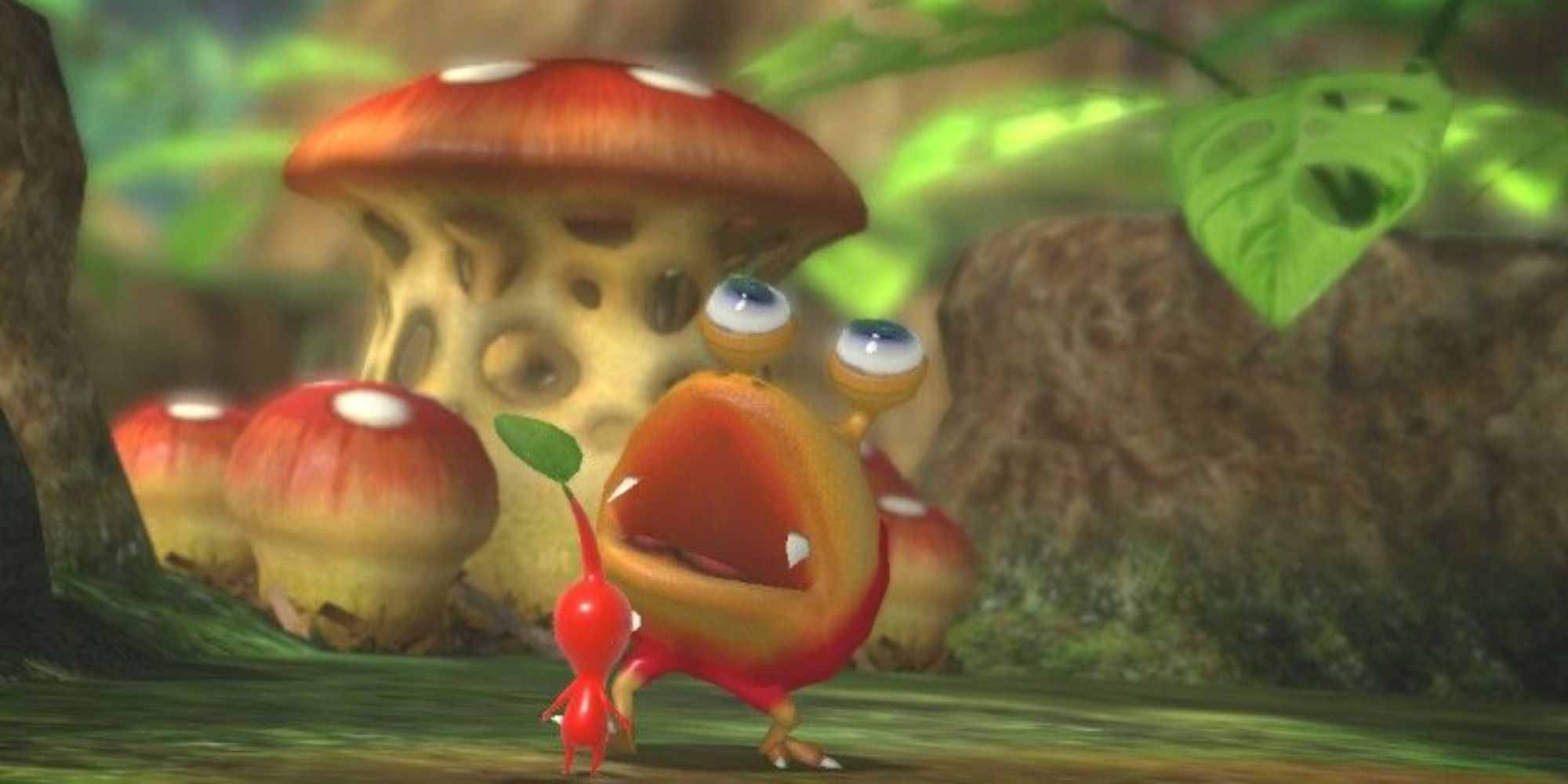 An image of a Dwarf Bulborb from Pikmin, a miniature alien enemy.