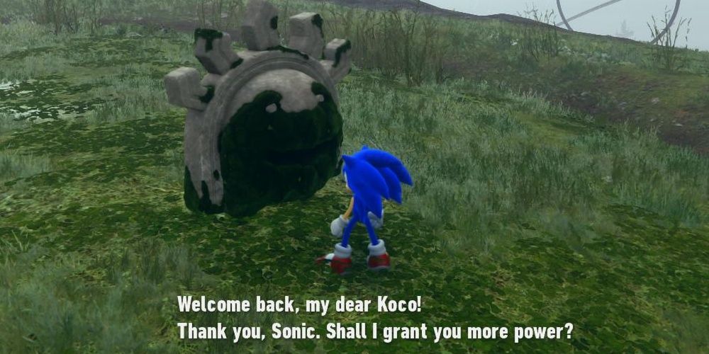 Sonic Speaking To The Elder Koco In Sonic Frontiers