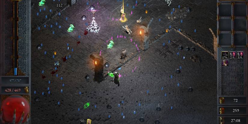 A player completing a shrine using the Warlock character in Halls Of Torment