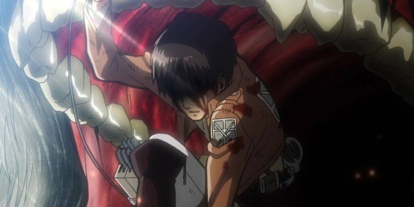 Eren Being Eaten By A Titan