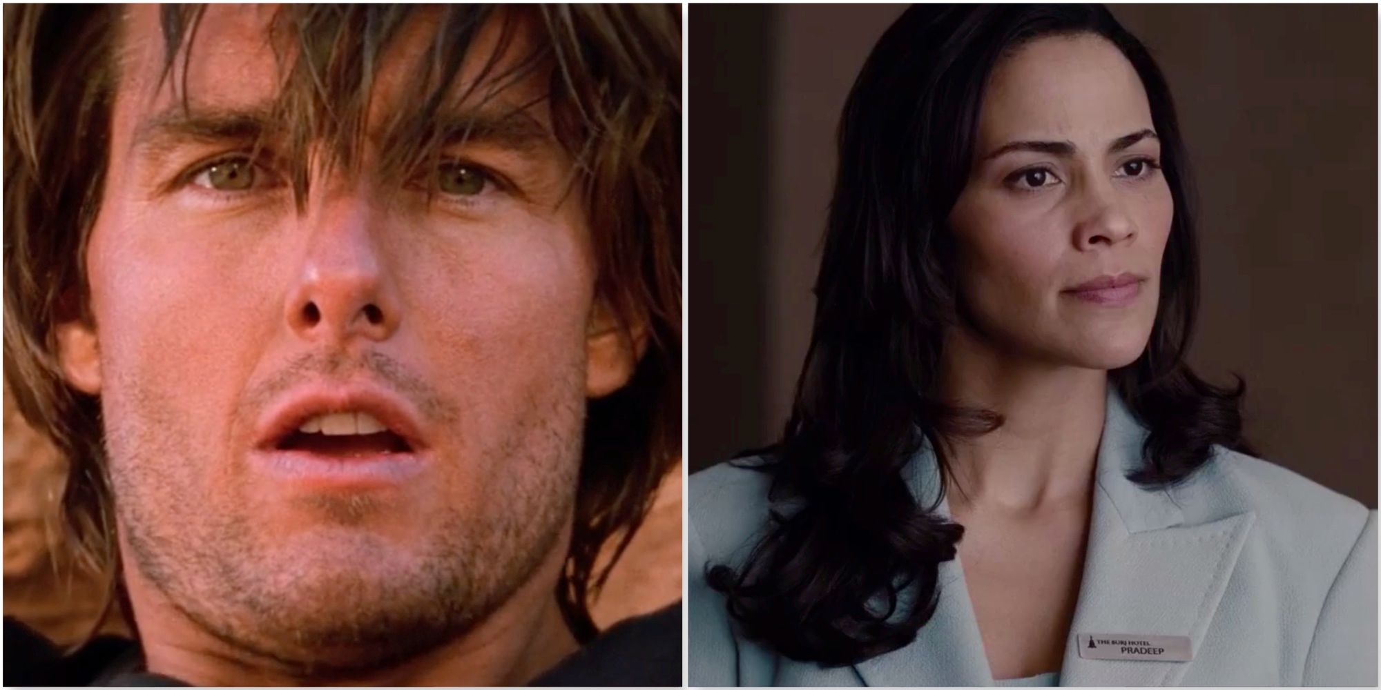 Ethan in Mission Impossible 2 and Jane in Mission Impossible Ghost Protocol