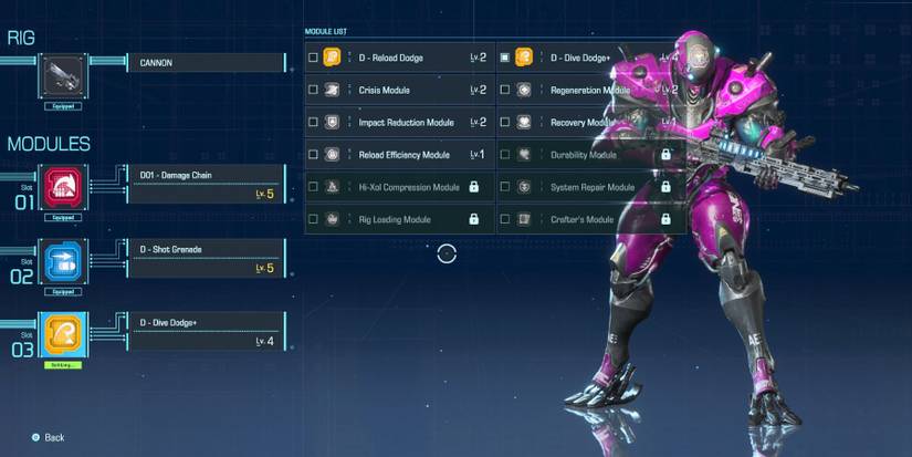 exoprimal deadeye modules