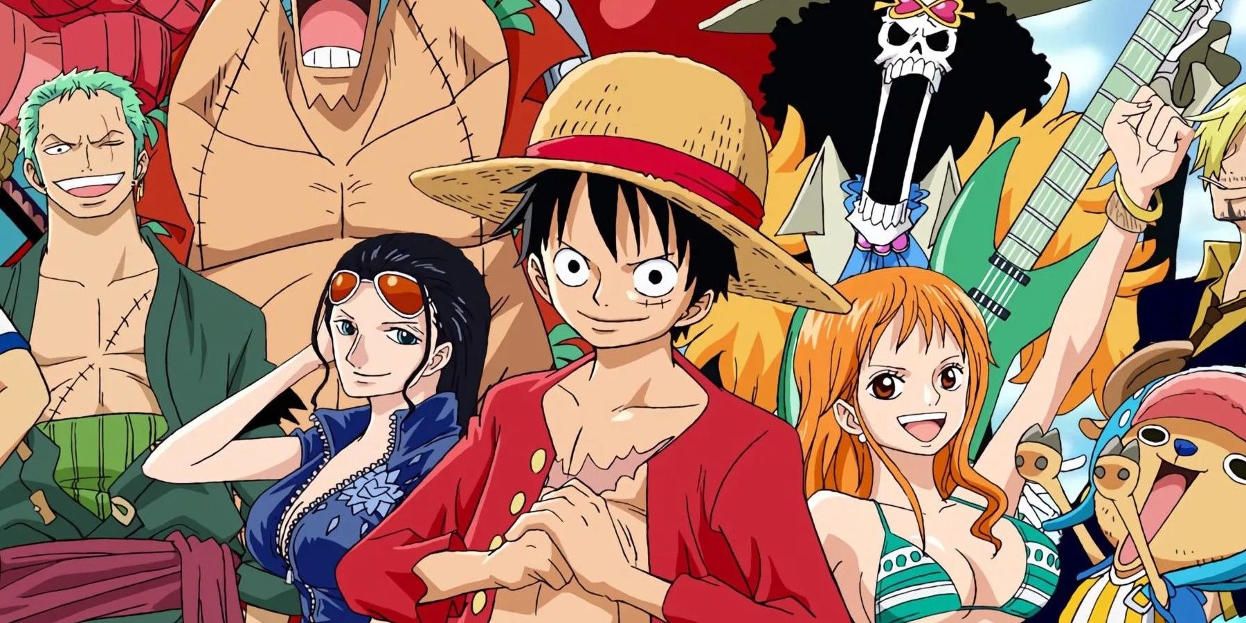 One Piece Cast in a collage