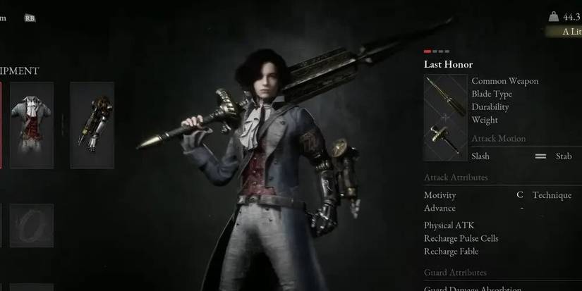Weapon Menu In Lies Of P