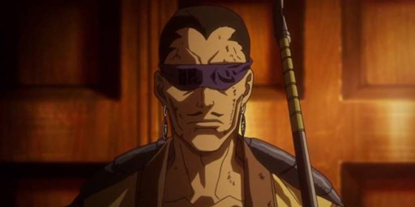 Usui Uonuma with his band on in Rurouni Kenshin