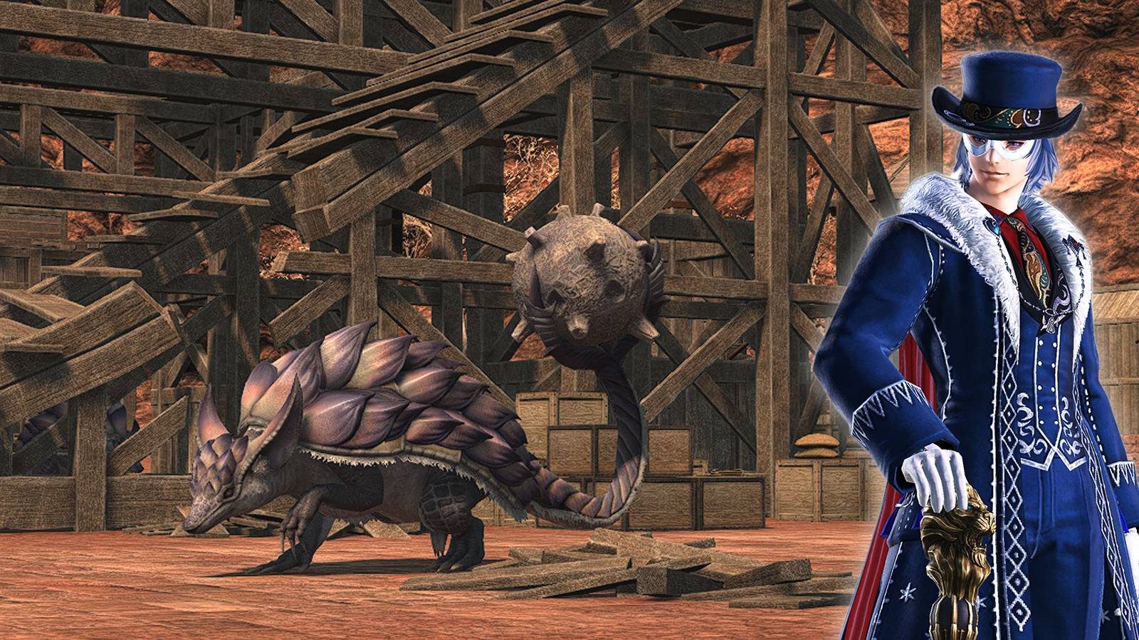 Final Fantasy 14 Long-Tailed Armadillo for Blue Mage Spell.