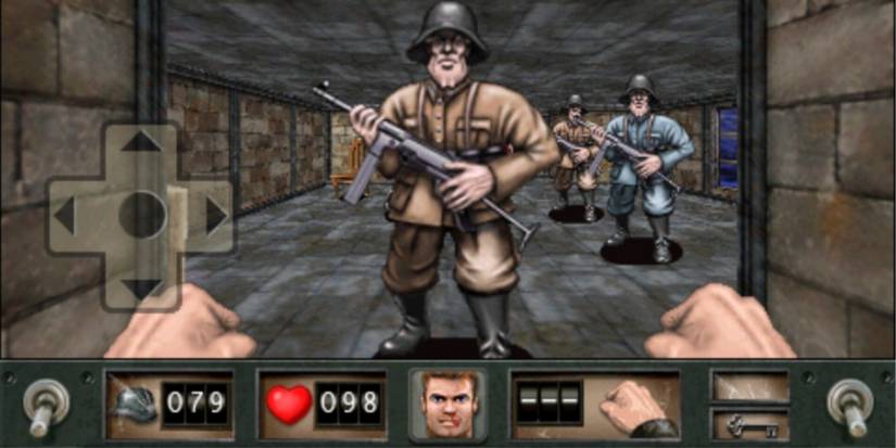 Fighting a battle in Wolfenstein RPG