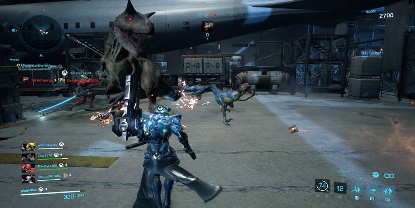 Fighting dinosaurs in Exoprimal