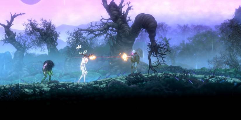 Fighting enemies in Ghost Song