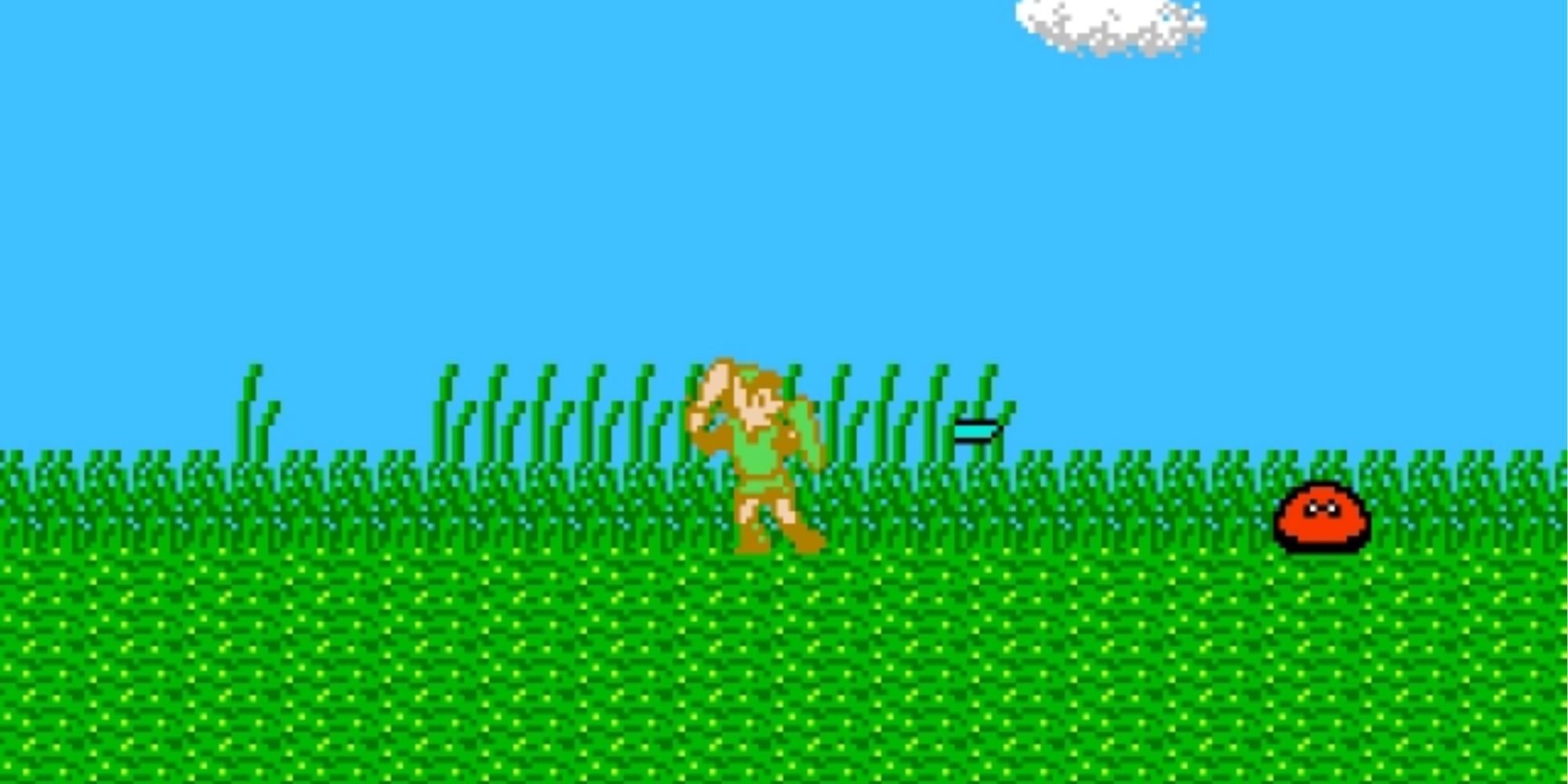 Fighting enemies in Zelda 2 The Adventure Of Link