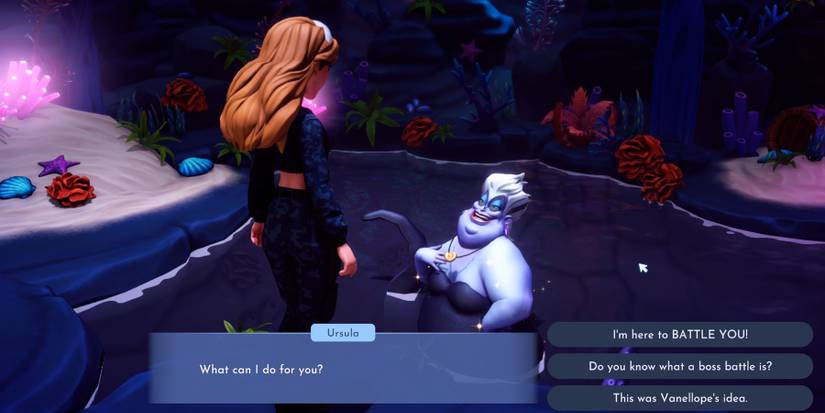 fighting ursula in disney dreamlight valley
