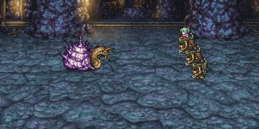 Fighting Ymir in Final Fantasy 6