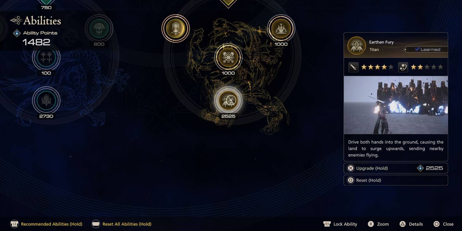 Final Fantasy 16_furia terrenal_habilidad eikonic de titán Final Fantasy 16_furia terrenal_habilidad eikonic de titán
