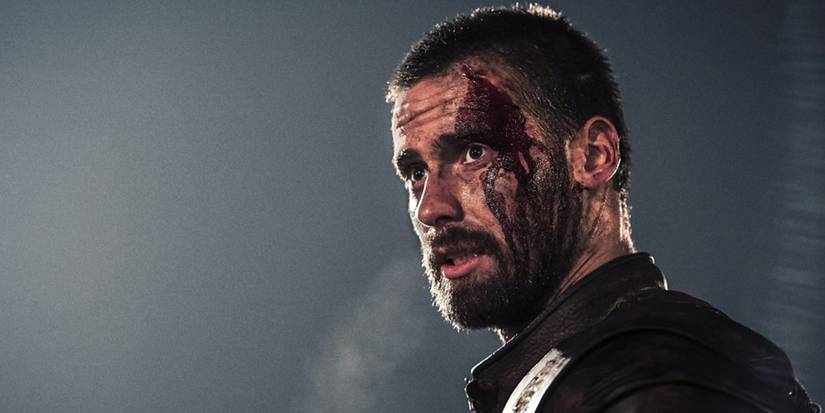 Finan in battle in Netflix's The Last Kingdom