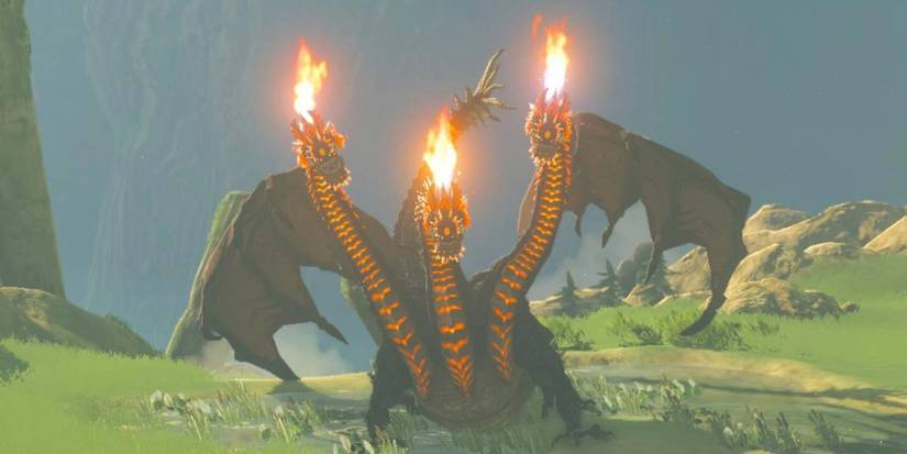 A Flame Gleeok on a mountain