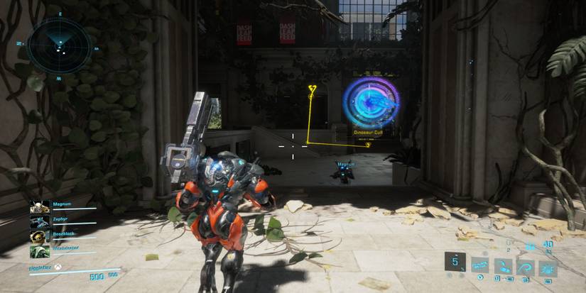 Following a guiding point in Exoprimal