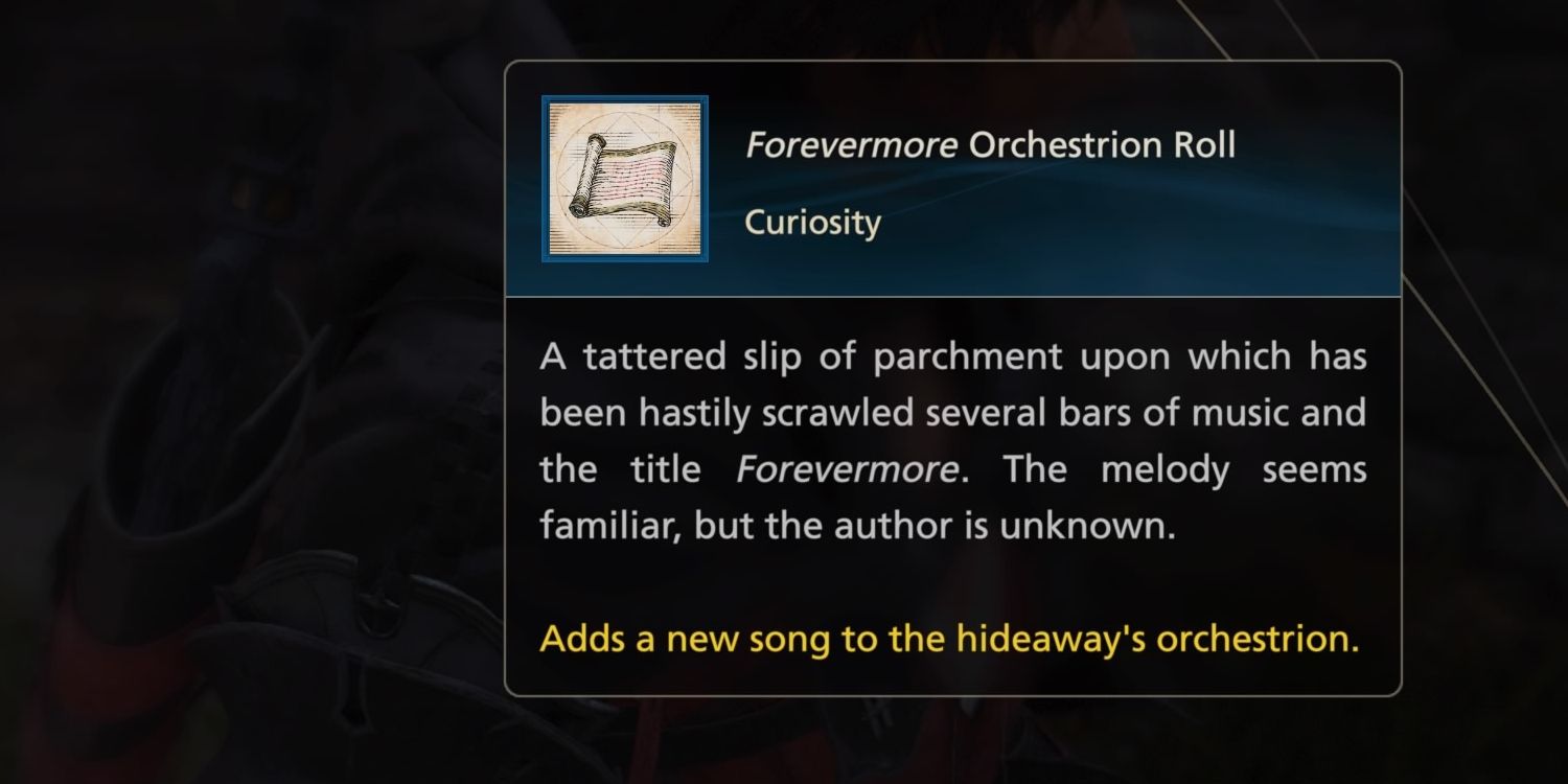 Forever More Orchestrion Roll ff16