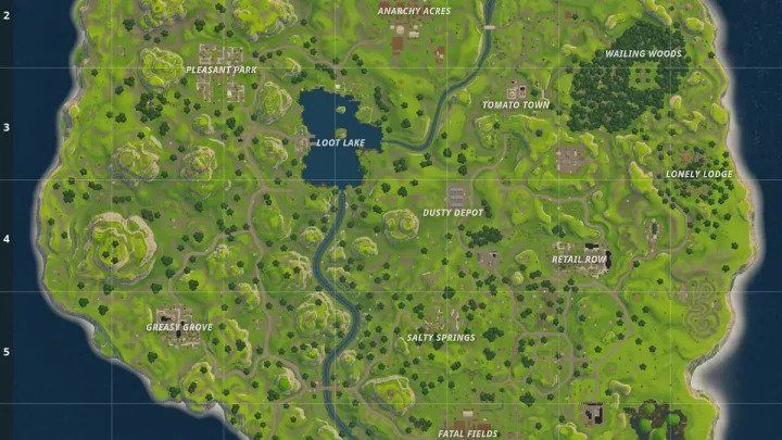 Fortnite Season One Map