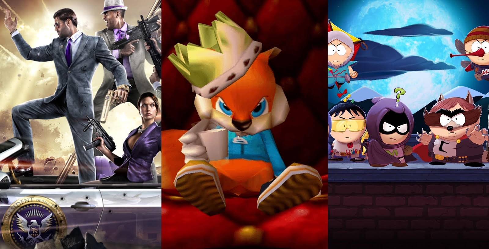 Saints Row IV/Conker's Bad Fur Day/South Park: The Fractured but Whole