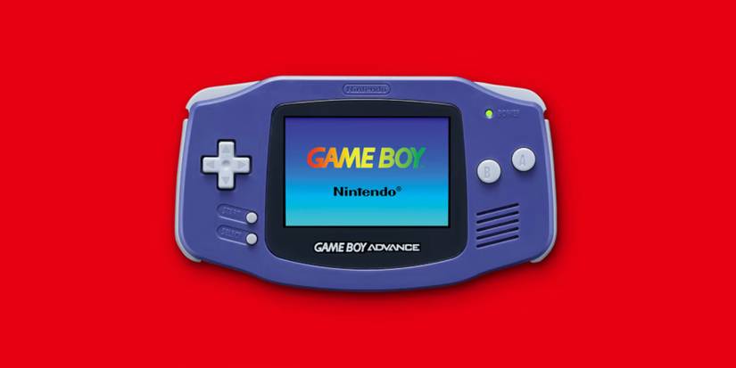game boy advance handheld with logo
