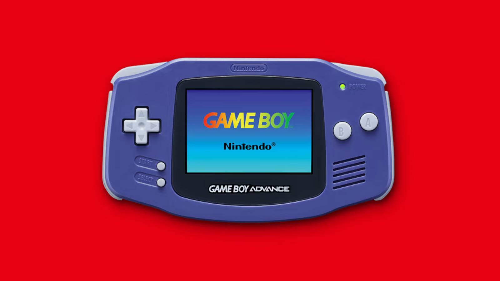 game boy advance handheld with logo