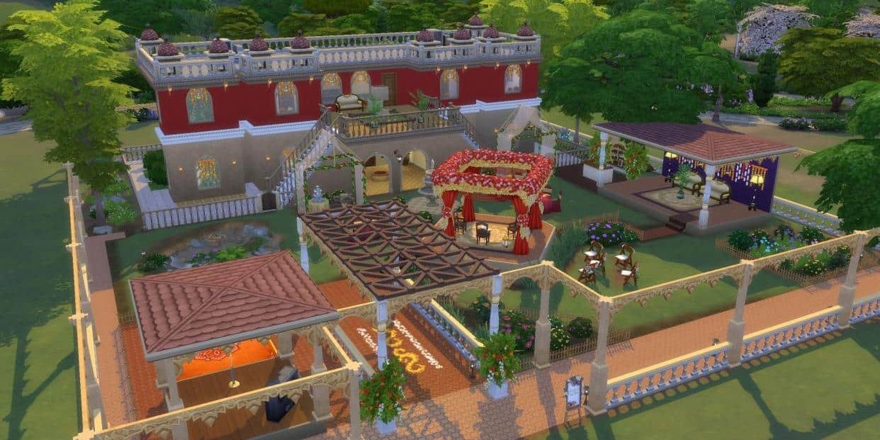 Garden Palace Of Vows wedding venue in The Sims 4