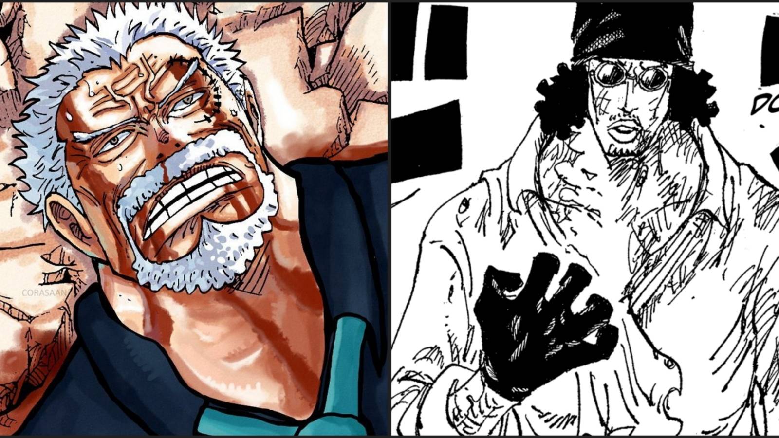 Garp vs Kuzan Aokiji One Piece Winner