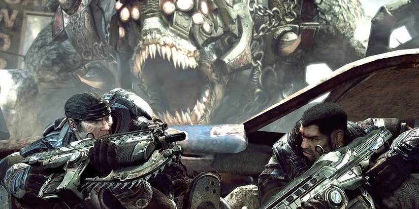 Marcus And Dom Hiding From A Brumak