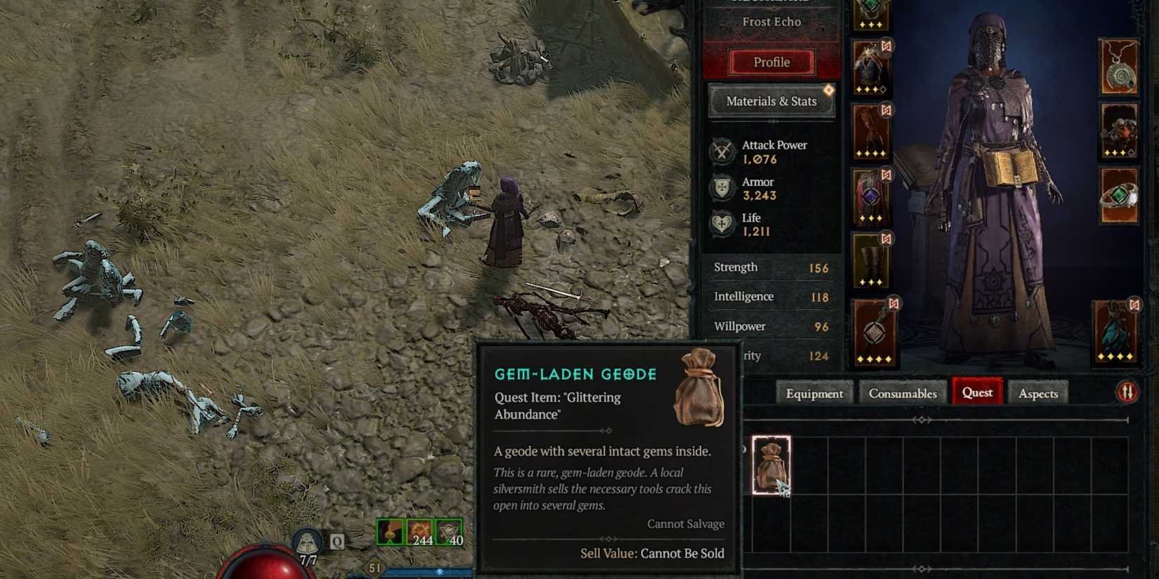Geode Example Hidden Diablo 4 Quests & Where To Find Them