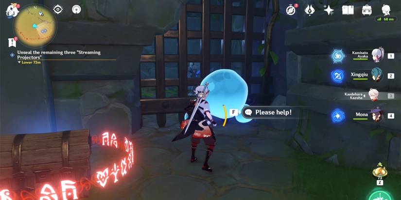 genshin impact asking the hydro eidolon for help