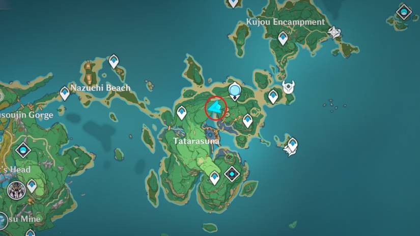 Location of Hanayama Kaoru in Genshin Impact