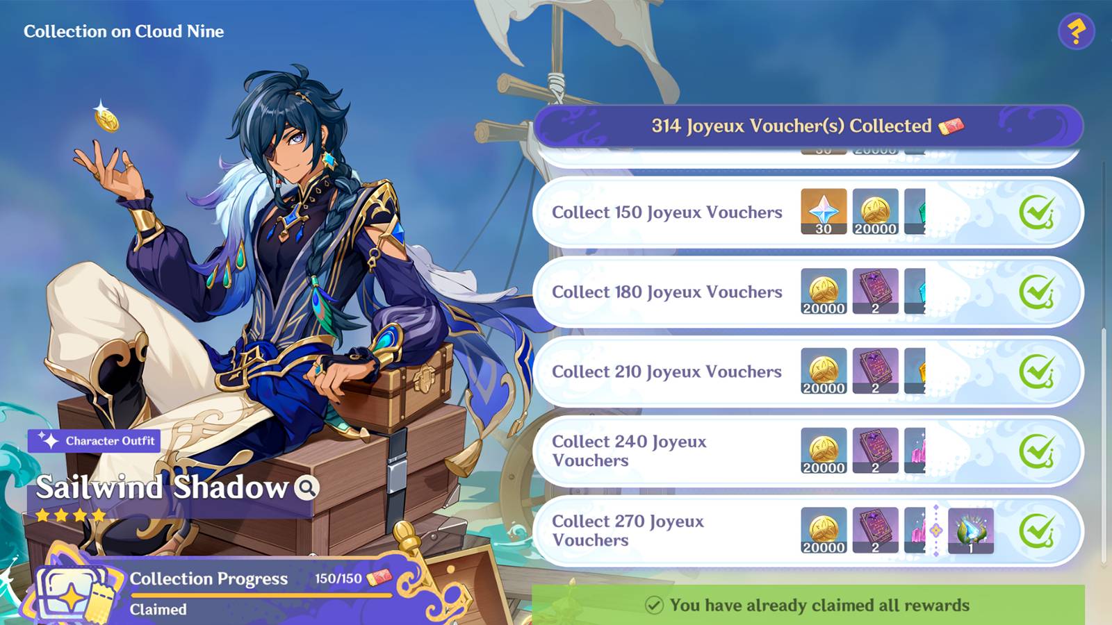 genshin impact how many joyeux voucher are there