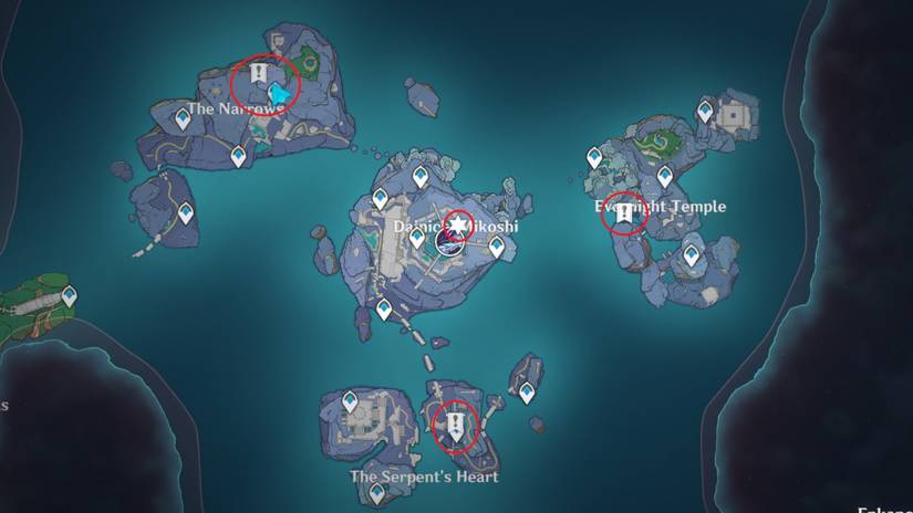 location of kabayama's lanterns in genshin impact