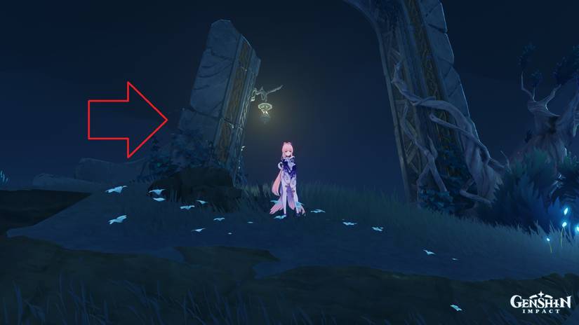 location of kabayam's lantern in the narrows (genshin impact)