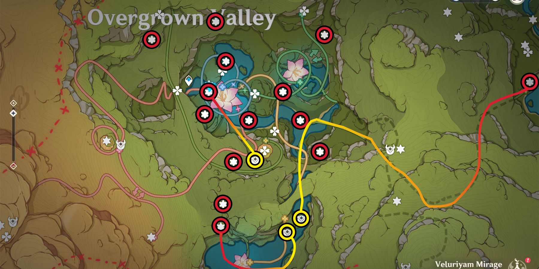 Genshin Impact Veluriyam Mirage Chest Locations (Day 1)