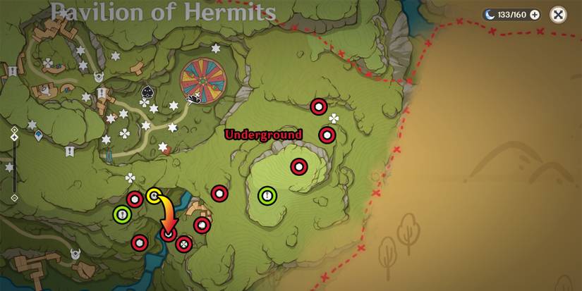 genshin impact pavilion of hermits chest location 16-27