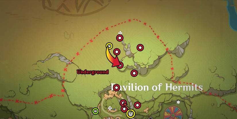 genshin impact pavilion of hermits chest location 28-37