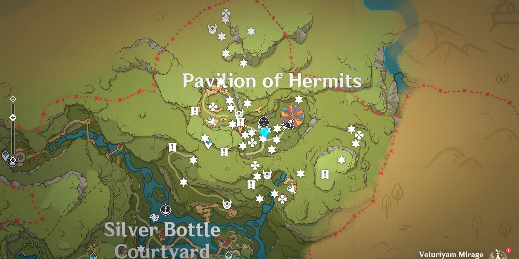 Genshin Impact Joyeux Voucher & Chest Locations In Pavilion of Hermits