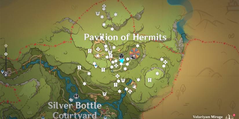 genshin impact pavilion of hermits chests location