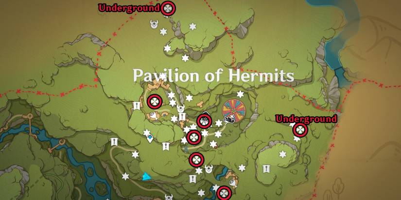 genshin impact pavilion of hermits joyeux vouchers location