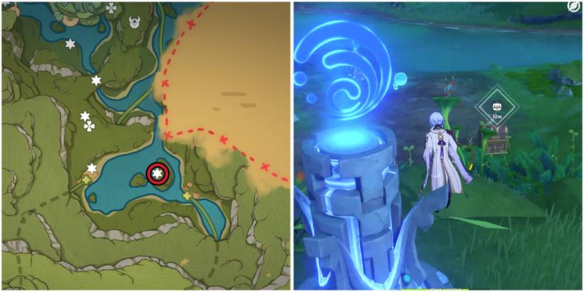 genshin impact silver bottle courtyard chests location 32