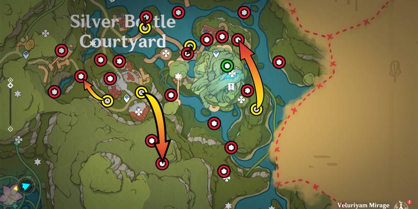 genshin impact silver bottle courtyard chests location 9-31