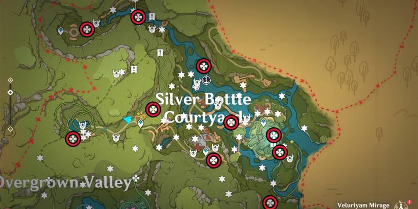 genshin impact silver bottle courtyard joyeux voucher location