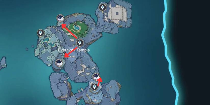Genshin Impact_ Abyss Mage Locations in Evernight Temple