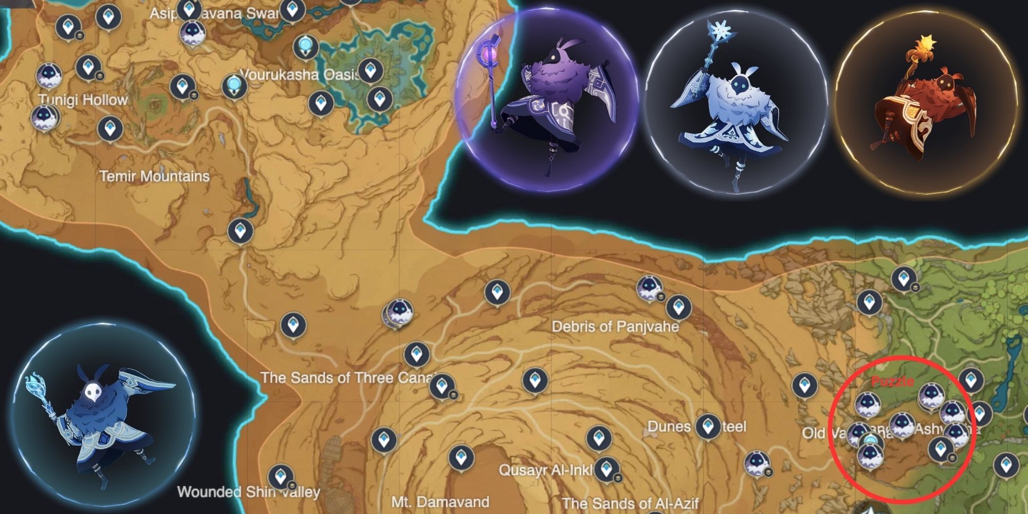 Genshin Impact: Abyss Mage Locations