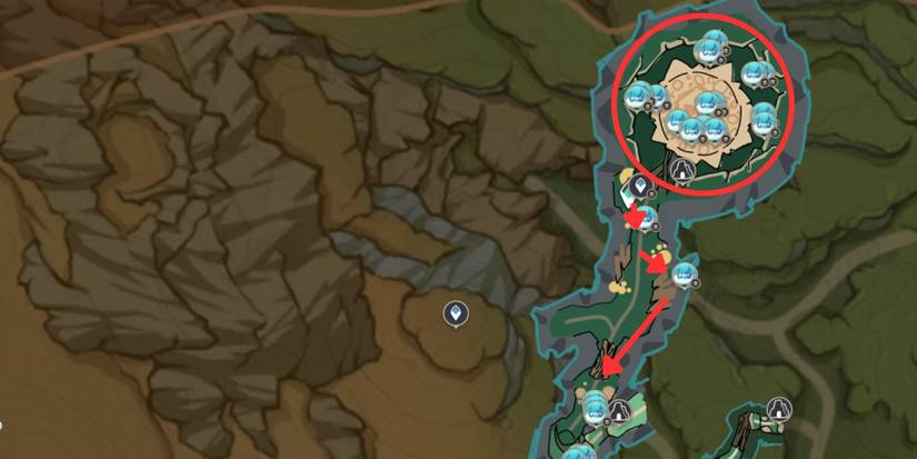 Genshin Impact_ Fungi Farming Route Jadeplume Terrorshroom Boss