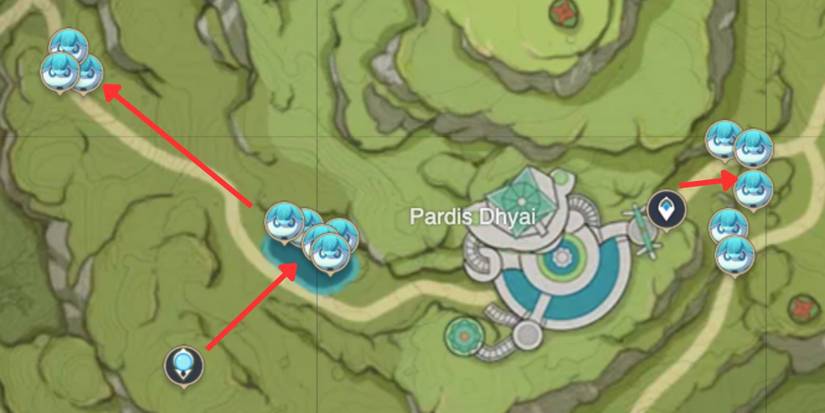 Genshin Impact_ Fungi Farming Route Pardis Dhyai